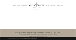 Desktop Screenshot of kleinbronestate.co.za